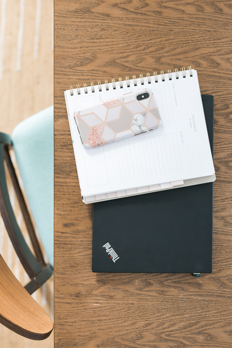 flatlay with 2021 planner, affinity accounting, woman-owned business milwaukee wisconsin, photo by mybrandphotographer