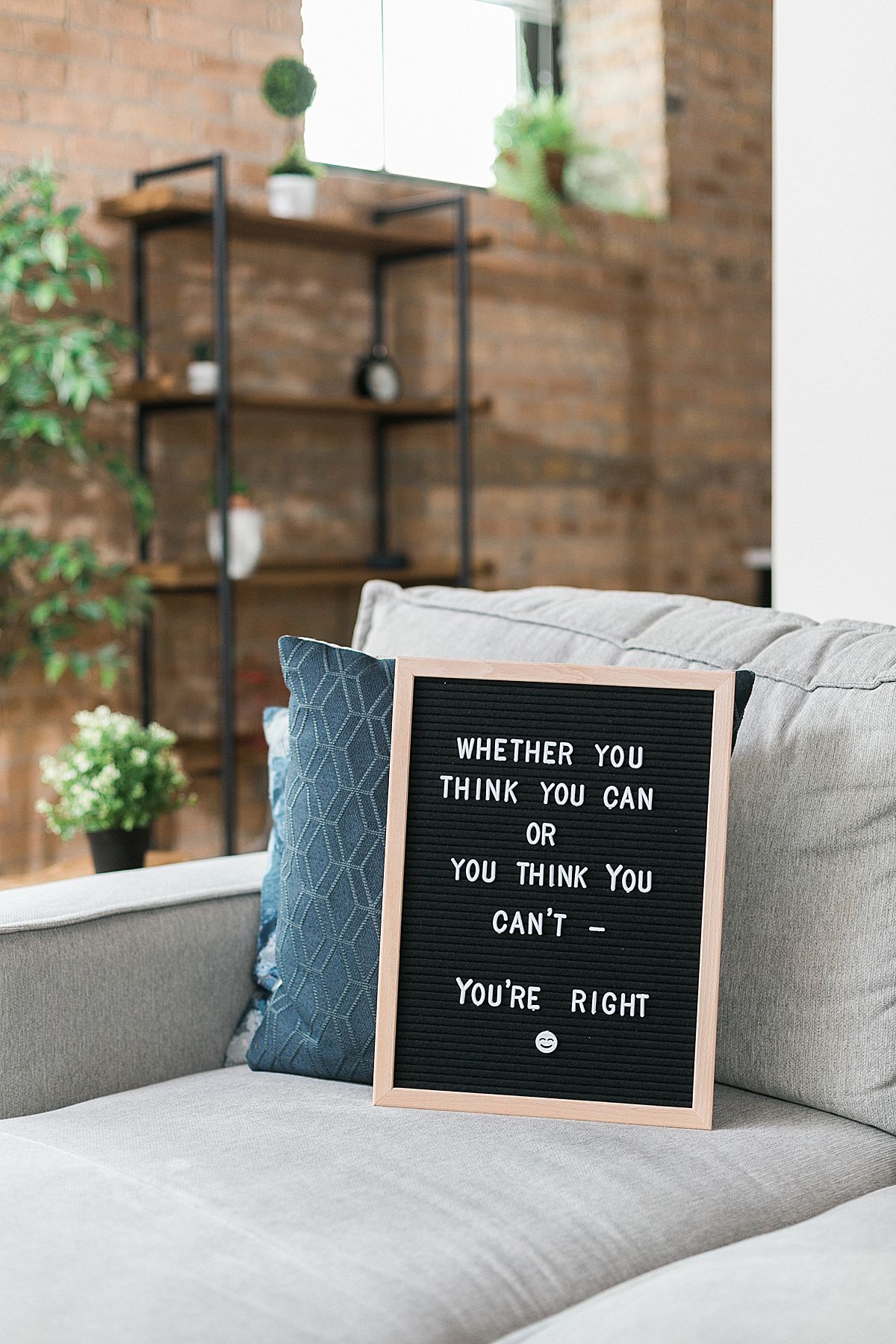 letterboard with quote
