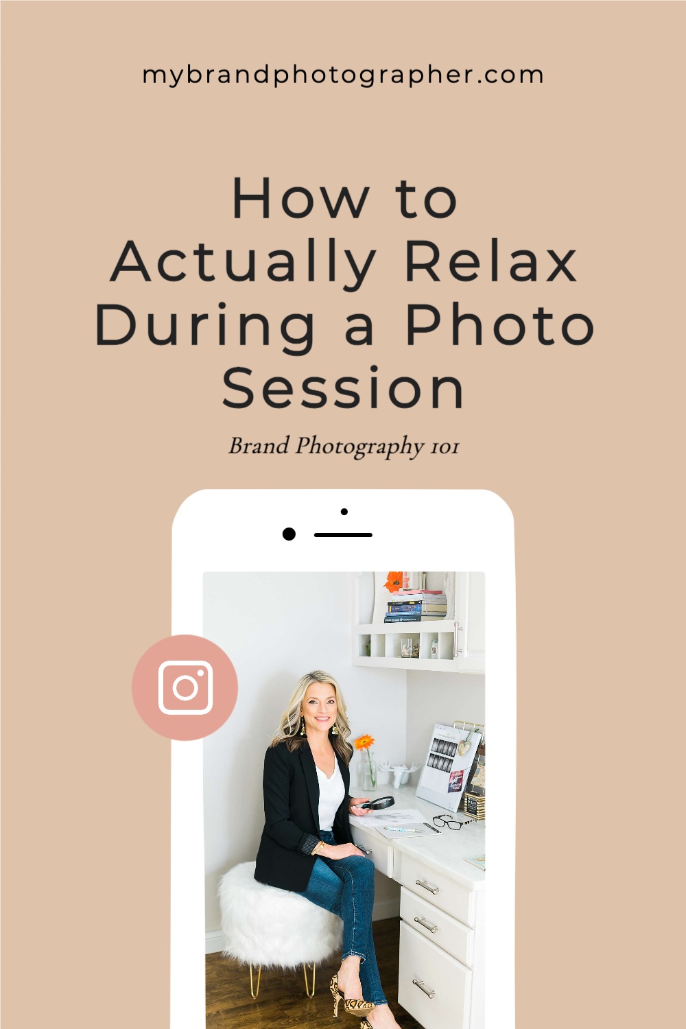 How to Actually Relax During Your Brand Photo Session
