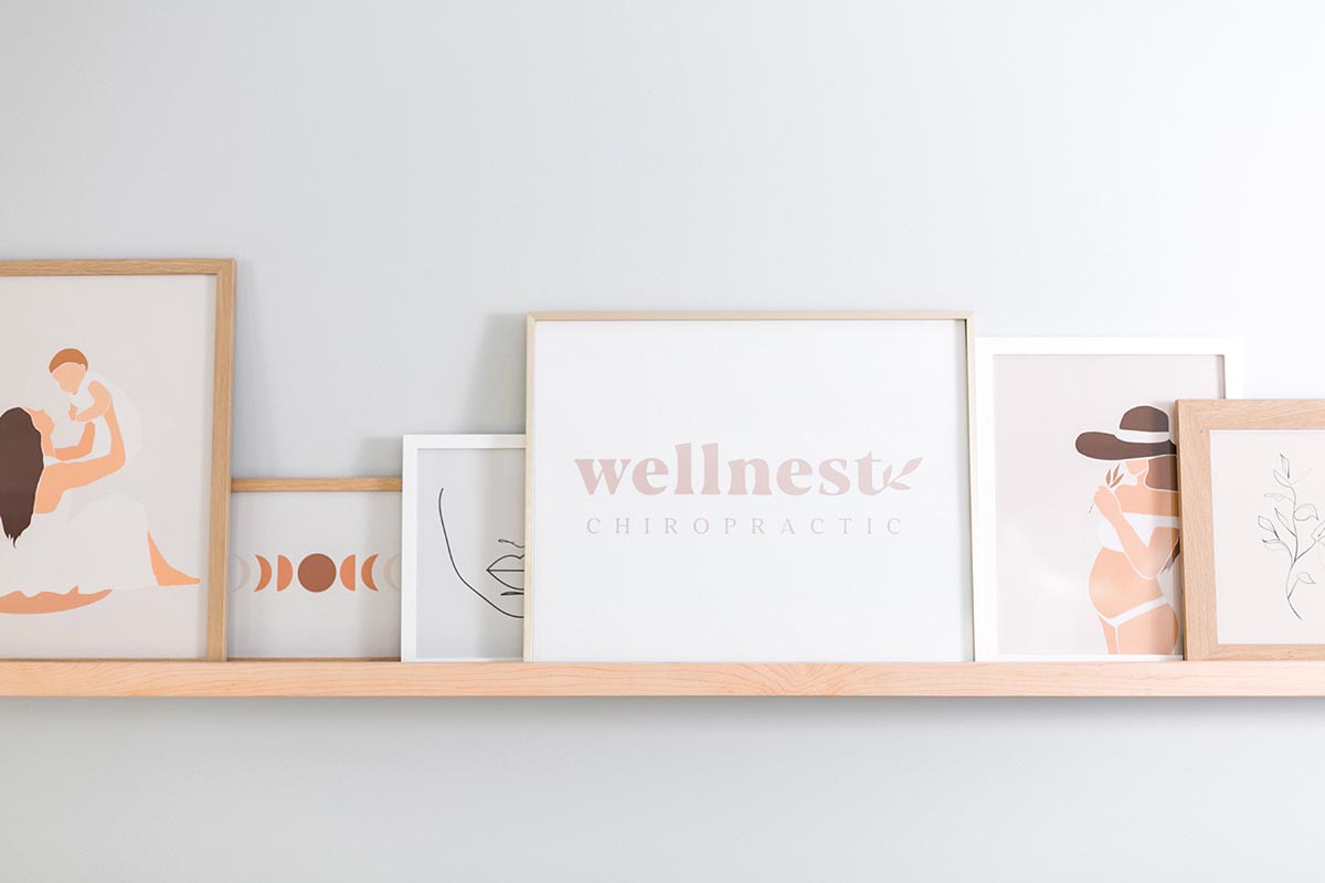 office shelf, wellnest chiropractic woman-owned business milwaukee wisconsin, photo by mybrandphotographer