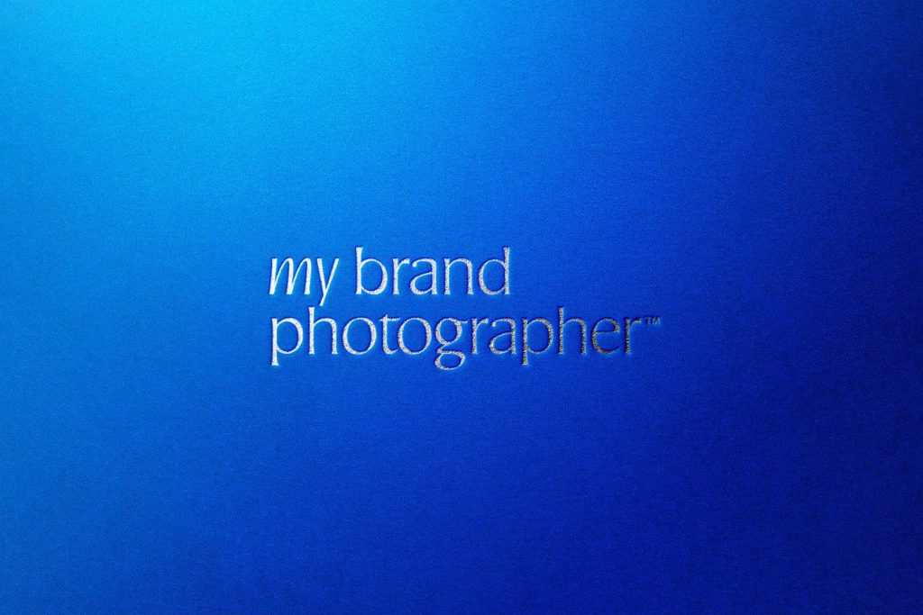 modern typeface brand identity for a brand photographer