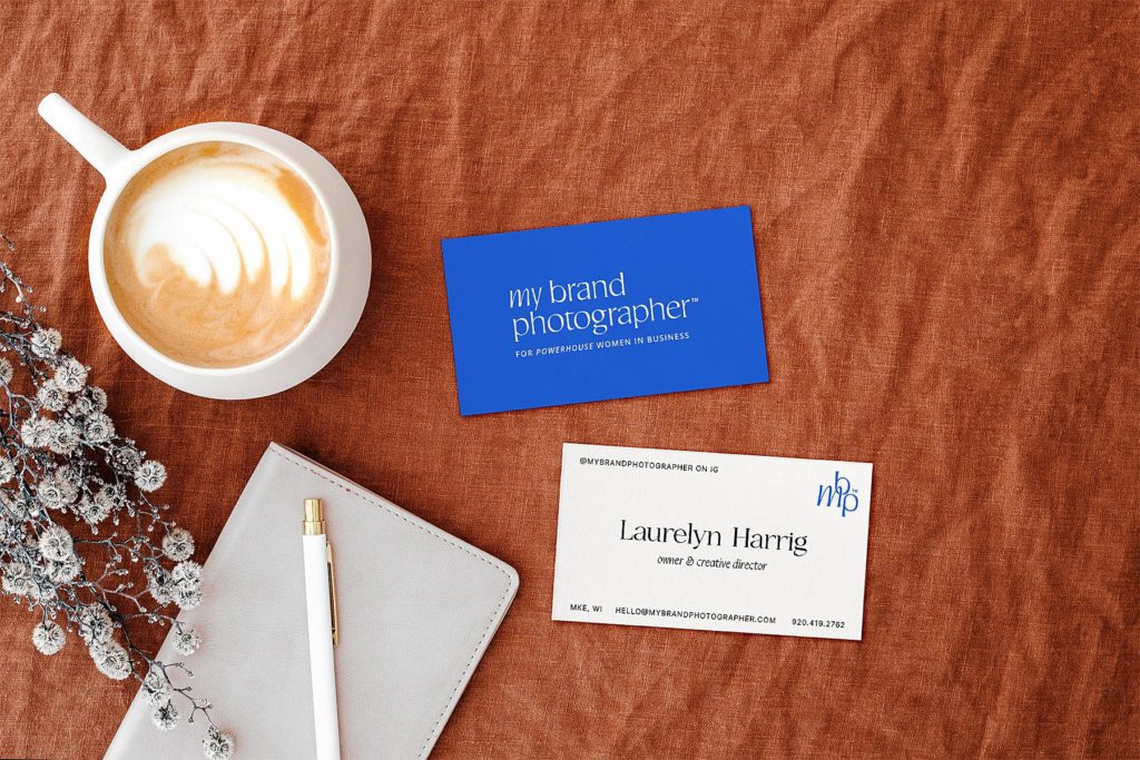 business cards and brand identity for a brand photographer