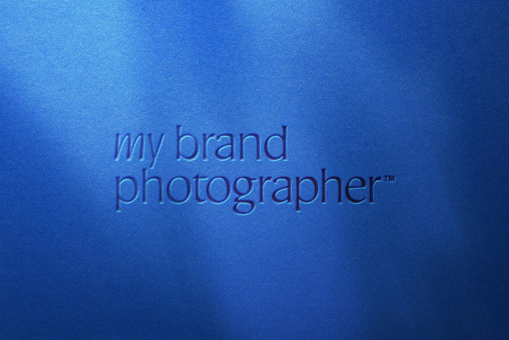 modern sans serif brand identity for a brand photographer