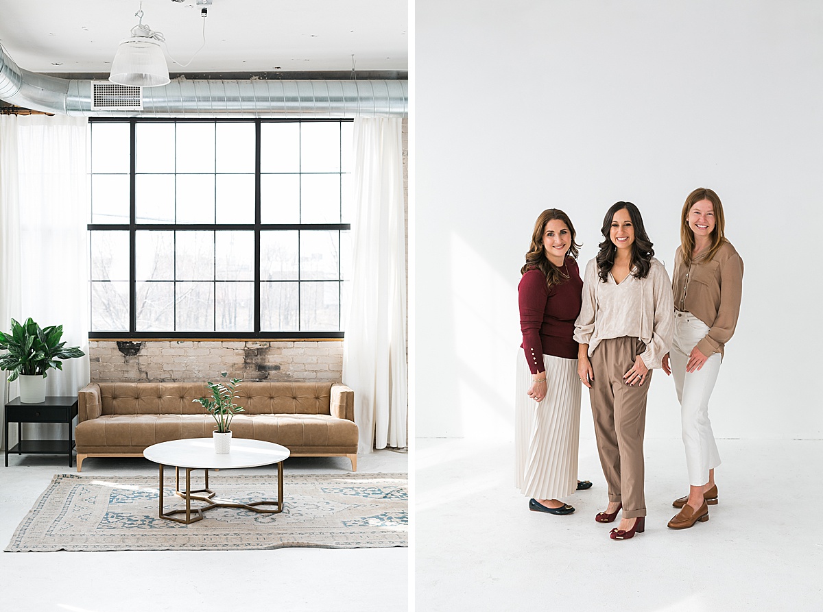 team of women at brand photoshoot, luxury travel designer team